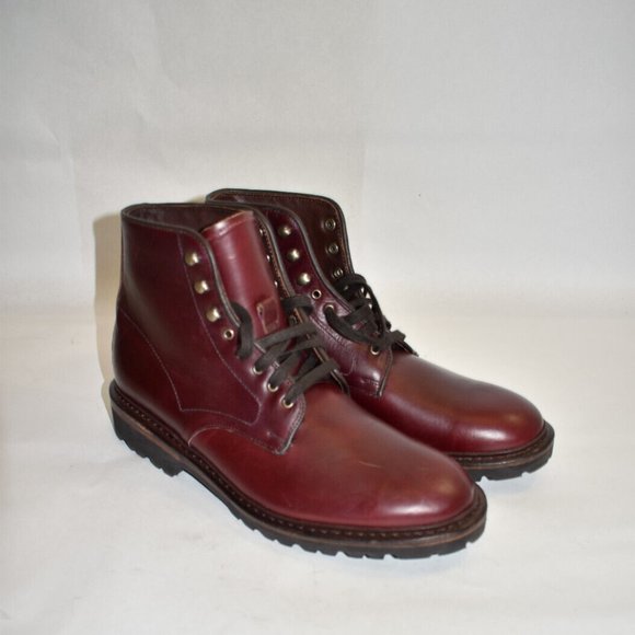 New! Allen Edmonds Higgins Mill Weatherproof Lug Sole Burgundy 9 D 3899 DD299 main image 8
